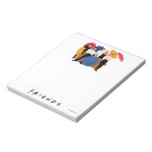 FRIENDS™-Zeichen-Silhouette Notizblock (Rotiert)