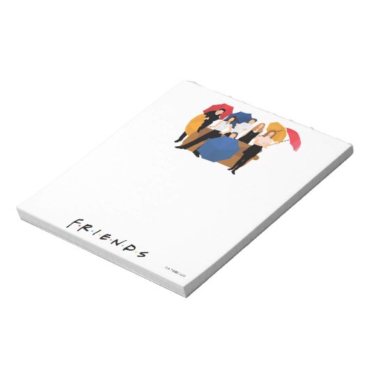 FRIENDS™-Zeichen-Silhouette Notizblock (Rotiert)