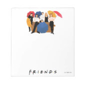 FRIENDS™-Zeichen-Silhouette Notizblock (Vorderseite)