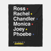 FRIENDS™ | Zeichennamen Fleecedecke (Vorderseite)