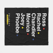 FRIENDS™ | Zeichennamen Fleecedecke (Vorderseite (Horizontal))