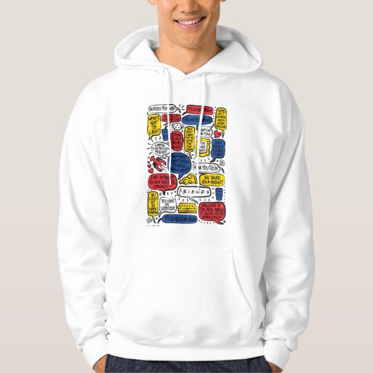 FRIENDS™-Zitate Hoodie (Vorderseite)