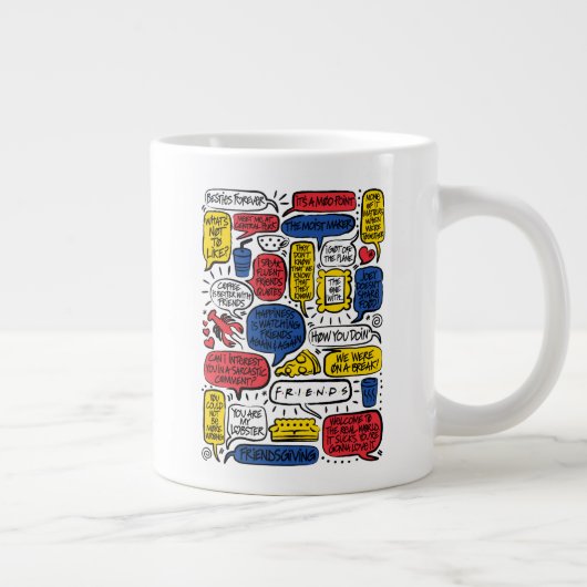 FRIENDS™-Zitate Jumbo-Tasse (Rechts)