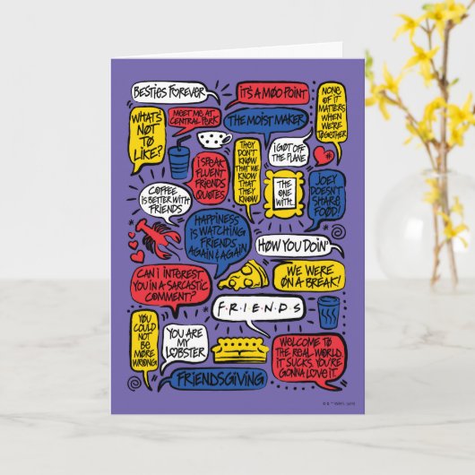 FRIENDS™-Zitate Karte (Gelbe Blume)