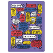 FRIENDS™-Zitate Klemmbrett (Rückseite)