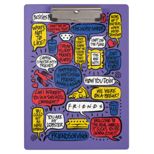 FRIENDS™-Zitate Klemmbrett