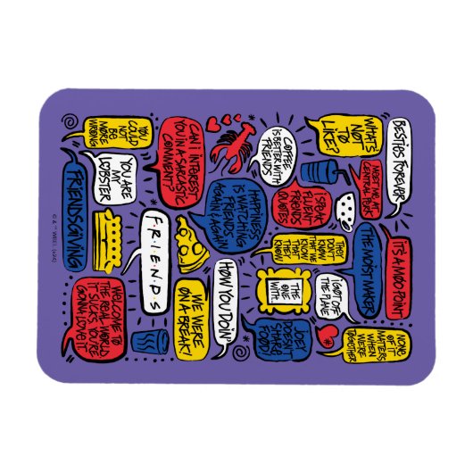FRIENDS™-Zitate Magnet (Horizontal)