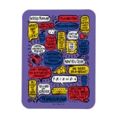 FRIENDS™-Zitate Magnet (Vertikal)