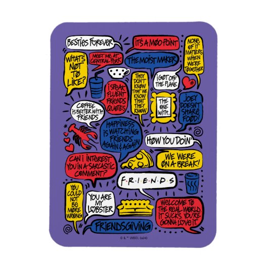 FRIENDS™-Zitate Magnet (Vertikal)