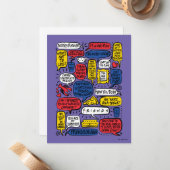 FRIENDS™-Zitate Mitteilungskarte (Vorderseite/Rückseite Beispiel)