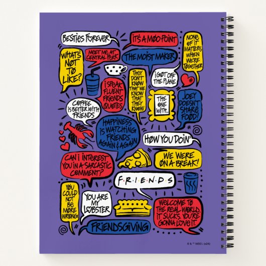 FRIENDS™-Zitate Notizblock (Rückseite)