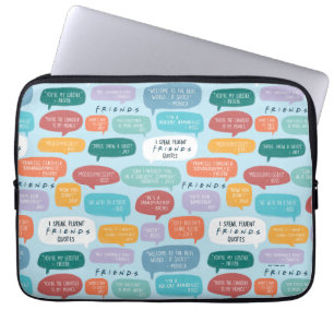 FRIENDS™ Zitatmuster Laptopschutzhülle