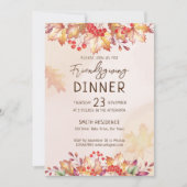 Friendsgivig Erntedank Einladung (Vorderseite)