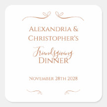 Friendsgiving-Abendparty Chic Minimal