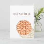 Friendsgiving and Thanksgiving Invitation Card Save The Date (Stehend Vorderseite)