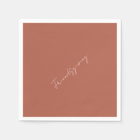 Friendsgiving Cinnamon Cocktail Serviette (Vorderseite)