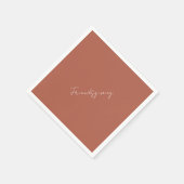 Friendsgiving Cinnamon Cocktail Serviette (Ecke)