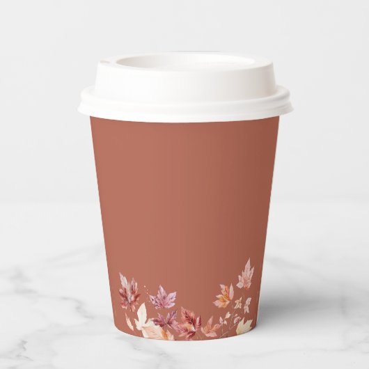 Friendsgiving Cinnamon Erntedank Pappbecher (Rückseite)