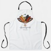 Friendsgiving Cook Turkey Boxers Funny Schürze (Vorderseite)