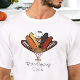 Friendsgiving Cook Turkey Boxers Funny T-Shirt