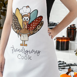 Friendsgiving Cook Turkey Girl Funny Schürze