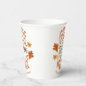 Friendsgiving Dinner Gobble Til You Wobble Pappbecher (Rechts)