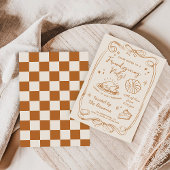 Friendsgiving Dinner Party Hand Drawn Doodle Fall Einladung