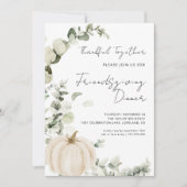 Friendsgiving Dinner Pumpkin Erntedank Einladung (Vorderseite)