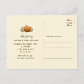 Friendsgiving Dinner Pumpkin Harvest Holiday Einladungspostkarte (Rückseite)