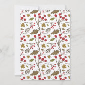 Friendsgiving Dinner Rustikale Herbstgänge Einladung (Rückseite)