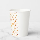 Friendsgiving Dinner Script Boho Party Tableware Pappbecher (Links)