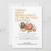 Friendsgiving Dinner Türkei Erntedank Party Einladung (Vorderseite)