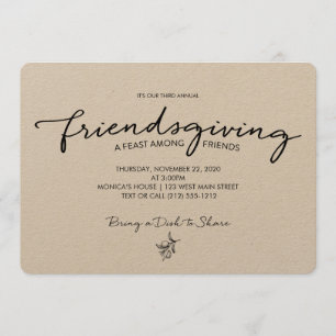Friendsgiving-Einladung Einladung