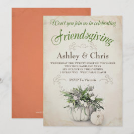 Friendsgiving Einladung - Erntedank