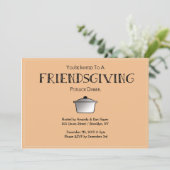 FRIENDSGIVING Einladung!-Personalisierbar! Einladung (Stehend Vorderseite)