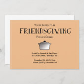 FRIENDSGIVING Einladung!-Personalisierbar! Einladung (Vorne/Hinten)