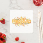 Friendsgiving Erntedank Celebration Napkins Serviette (Beispiel)