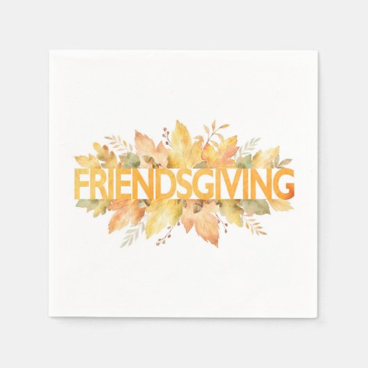 Friendsgiving Erntedank Celebration Napkins Serviette (Vorderseite)