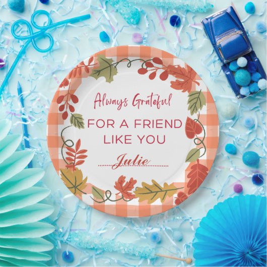 Friendsgiving Erntedank Dinner Pappteller (Party)