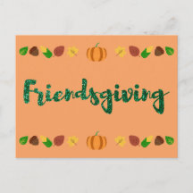Friendsgiving Erntedank Holiday Card