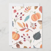 Friendsgiving Erntedank Potluck Einladung (Rückseite)