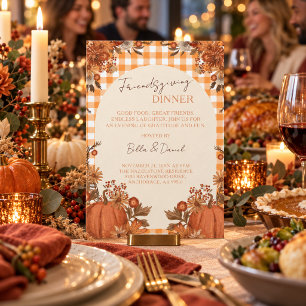 Friendsgiving-Erntedankfest-Essen Einladung