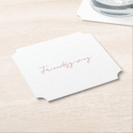 Friendsgiving Fall Cinnamon Text Erntedank Untersetzer