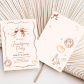 Friendsgiving Fall Erntedank Party Einladung