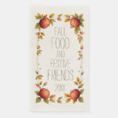Friendsgiving Fall Food Festivals Freunde Apple Le Serviette (Vorderseite)