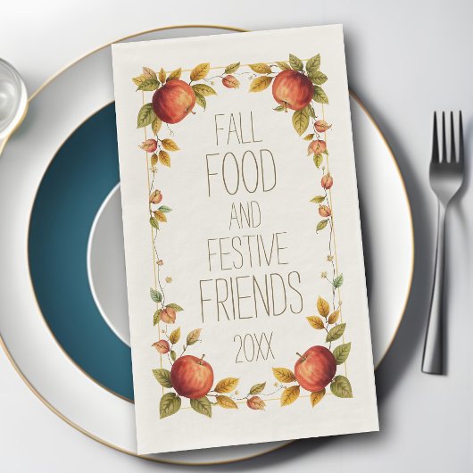 Friendsgiving Fall Food Festivals Freunde Apple Le Serviette