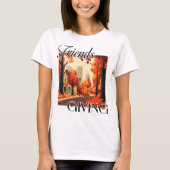 Friendsgiving Fall Orange T-Shirt (Vorderseite)
