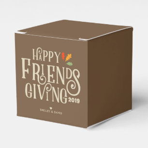 Friendsgiving   Farbe des Herbstes Brown Geschenkschachtel
