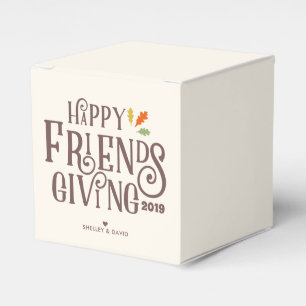 Friendsgiving   Farbe des Herbstes Geschenkschachtel