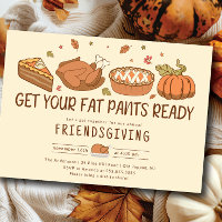 Friendsgiving Fat Pants Abendessen Feier